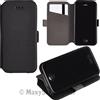 MAXY CUSTODIA S-POCKET BOOK ORIZZONTALE SILICONE FLIP CASE PER LG X SCREEN BLACK