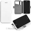 MAXY CUSTODIA S-POCKET BOOK ORIZZONTALE SILICONE FLIP CASE PER SAMSUNG GALAXY A3 (2016) A310 WHITE