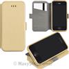 MAXY CUSTODIA S-POCKET BOOK ORIZZONTALE SILICONE FLIP CASE PER SAMSUNG GALAXY NOTE 7 N930 GOLD