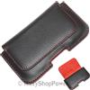 MAXY CASE CUSTODIA DA CINTURA CON PASSANTE KLBELT-11 ORIZZONTALE BLACK-RED PER MODELLI A MARCHIO MOTOROLA