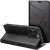 FORCELL CUSTODIA ORIGINALE F-PROTECT RFID FLIP BOOK CASE PER APPLE IPHONE 15 PRO BLACK