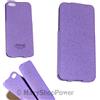 JEKOD CUSTODIA SUEDE LEATHER CASE PER IPHONE 5 - 5S - SE PURPLE