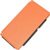 KALAIDENG KLD CUSTODIA FLIP COVER BOOK CHARMING II CASE PER SONY XPERIA Z LT36I ORANGE