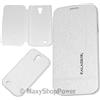 KALAIDENG KLD CUSTODIA FLIP COVER BOOK ICELAND CASE PER SAMSUNG GALAXY S4 I9500 - I9505 WHITE