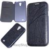 KALAIDENG KLD CUSTODIA FLIP COVER BOOK OSCAR II CASE PER SAMSUNG GALAXY S4 I9500 - I9505 BLUE