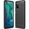 BCASE CUSTODIA B-CASE TPU SILICONE COVER CASE PER HUAWEI HONOR V30 - V30 PRO CARBON METAL BLACK