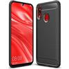 BCASE CUSTODIA B-CASE TPU SILICONE COVER CASE PER HUAWEI P SMART PRO (2019) CARBON METAL BLACK