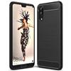 BCASE CUSTODIA B-CASE TPU SILICONE COVER CASE PER HUAWEI P20 CARBON METAL BLACK