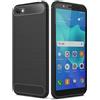 BCASE CUSTODIA B-CASE TPU SILICONE COVER CASE PER HUAWEI Y5 (2018) CARBON METAL BLACK