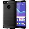 BCASE CUSTODIA B-CASE TPU SILICONE COVER CASE PER HUAWEI Y9 (2018) CARBON METAL BLACK