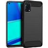 BCASE CUSTODIA B-CASE TPU SILICONE COVER CASE PER OPPO A95 5G CARBON METAL BLACK