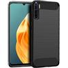 BCASE CUSTODIA B-CASE TPU SILICONE COVER CASE PER OPPO RENO3 CARBON METAL BLACK