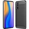 BCASE CUSTODIA B-CASE TPU SILICONE COVER CASE PER OPPO RENO3 PRO 5G CARBON METAL BLACK