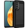 BCASE CUSTODIA B-CASE TPU SILICONE COVER CASE PER OPPO RENO5 PRO 5G CARBON METAL BLACK