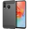 BCASE CUSTODIA B-CASE TPU SILICONE COVER CASE PER SAMSUNG GALAXY A60 A606 CARBON METAL BLACK
