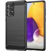 BCASE CUSTODIA B-CASE TPU SILICONE COVER CASE PER SAMSUNG GALAXY A73 5G A736 CARBON METAL BLACK