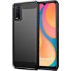 BCASE CUSTODIA B-CASE TPU SILICONE COVER CASE PER VIVO Y11S - Y12S - Y20A - Y20S CARBON METAL BLACK