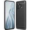 BCASE CUSTODIA B-CASE TPU SILICONE COVER CASE PER XIAOMI MI 11 PRO CARBON METAL BLACK