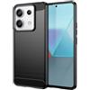 BCASE CUSTODIA B-CASE TPU SILICONE COVER CASE PER XIAOMI REDMI NOTE 13 5G CARBON METAL BLACK