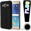 MAXY CUSTODIA TPU SILICONE FLUO GLITTER CASE PER APPLE IPHONE 5 - 5S - SE BLACK