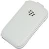 BLACKBERRY CUSTODIA ORIGINALE LEATHER FLIP SHELL 9220 - 9320 WHITE