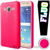 MAXY CUSTODIA TPU SILICONE FLUO GLITTER CASE PER SAMSUNG GALAXY A3 (2016) A310 FUCSIA