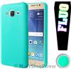 MAXY CUSTODIA TPU SILICONE FLUO GLITTER CASE PER SAMSUNG GALAXY S7 EDGE G935 VERDE ACQUA