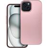METAL CUSTODIA TPU SILICONE METAL COVER CASE PER APPLE IPHONE 15 PLUS ROSA