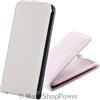 MAXY NEO FLIP CUSTODIA BOOK CASE PER HTC ONE M7 WHITE