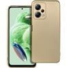 METAL CUSTODIA TPU SILICONE METAL COVER CASE PER XIAOMI REDMI NOTE 12 PRO 5G GOLD