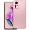 METAL CUSTODIA TPU SILICONE METAL COVER CASE PER XIAOMI REDMI NOTE 12S ROSA