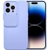 SLIDE CUSTODIA TPU SILICONE SLIDE COVER CASE CON PROTEZIONE FOTOCAMERE PER APPLE IPHONE 13 PRO LILLA