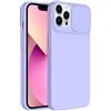SLIDE CUSTODIA TPU SILICONE SLIDE COVER CASE CON PROTEZIONE FOTOCAMERE PER APPLE IPHONE 14 PRO LILLA