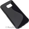 MAXY SSYL CUSTODIA TPU SILICONE COVER CASE PER SAMSUNG GALAXY S6 EDGE G925 BLACK