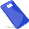 MAXY SSYL CUSTODIA TPU SILICONE COVER CASE PER SAMSUNG GALAXY S6 EDGE G925 BLU