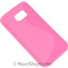 MAXY SSYL CUSTODIA TPU SILICONE COVER CASE PER SAMSUNG GALAXY S6 EDGE G925 PINK