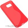 MAXY SSYL CUSTODIA TPU SILICONE COVER CASE PER SAMSUNG GALAXY S6 G920 RED
