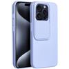SLIDE CUSTODIA TPU SILICONE SLIDE COVER CASE CON PROTEZIONE FOTOCAMERE PER APPLE IPHONE 15 PRO LILLA
