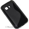 MAXY SSYL CUSTODIA TPU SILICONE COVER CASE PER SAMSUNG GALAXY YOUNG 2 G130 BLACK