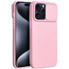 SLIDE CUSTODIA TPU SILICONE SLIDE COVER CASE CON PROTEZIONE FOTOCAMERE PER APPLE IPHONE 15 PRO MAX PINK