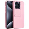 SLIDE CUSTODIA TPU SILICONE SLIDE COVER CASE CON PROTEZIONE FOTOCAMERE PER APPLE IPHONE 15 PRO PINK