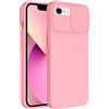 SLIDE CUSTODIA TPU SILICONE SLIDE COVER CASE CON PROTEZIONE FOTOCAMERE PER APPLE IPHONE 7 - 8 - SE 2020 PINK