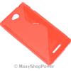 MAXY SSYL CUSTODIA TPU SILICONE COVER CASE PER SONY XPERIA C C2305 RED