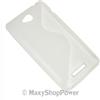 MAXY SSYL CUSTODIA TPU SILICONE COVER CASE PER SONY XPERIA C C2305 TRASPARENTE