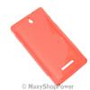 MAXY SSYL CUSTODIA TPU SILICONE COVER CASE PER SONY XPERIA E C1605 - C1505 RED