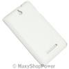 MAXY SSYL CUSTODIA TPU SILICONE COVER CASE PER SONY XPERIA E C1605 - C1505 WHITE