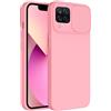 SLIDE CUSTODIA TPU SILICONE SLIDE COVER CASE CON PROTEZIONE FOTOCAMERE PER SAMSUNG GALAXY A12 - M12 PINK