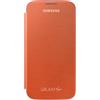 SAMSUNG CUSTODIA ORIGINALE BOOK FLIP COVER CASE PER GALAXY S4 I9500 I9505 VE I9515 ORANGE
