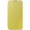 SAMSUNG CUSTODIA ORIGINALE BOOK FLIP COVER CASE PER GALAXY S4 I9500 I9505 VE I9515 YELLOW BULK