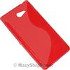 MAXY SSYL CUSTODIA TPU SILICONE COVER CASE PER SONY XPERIA M2 RED